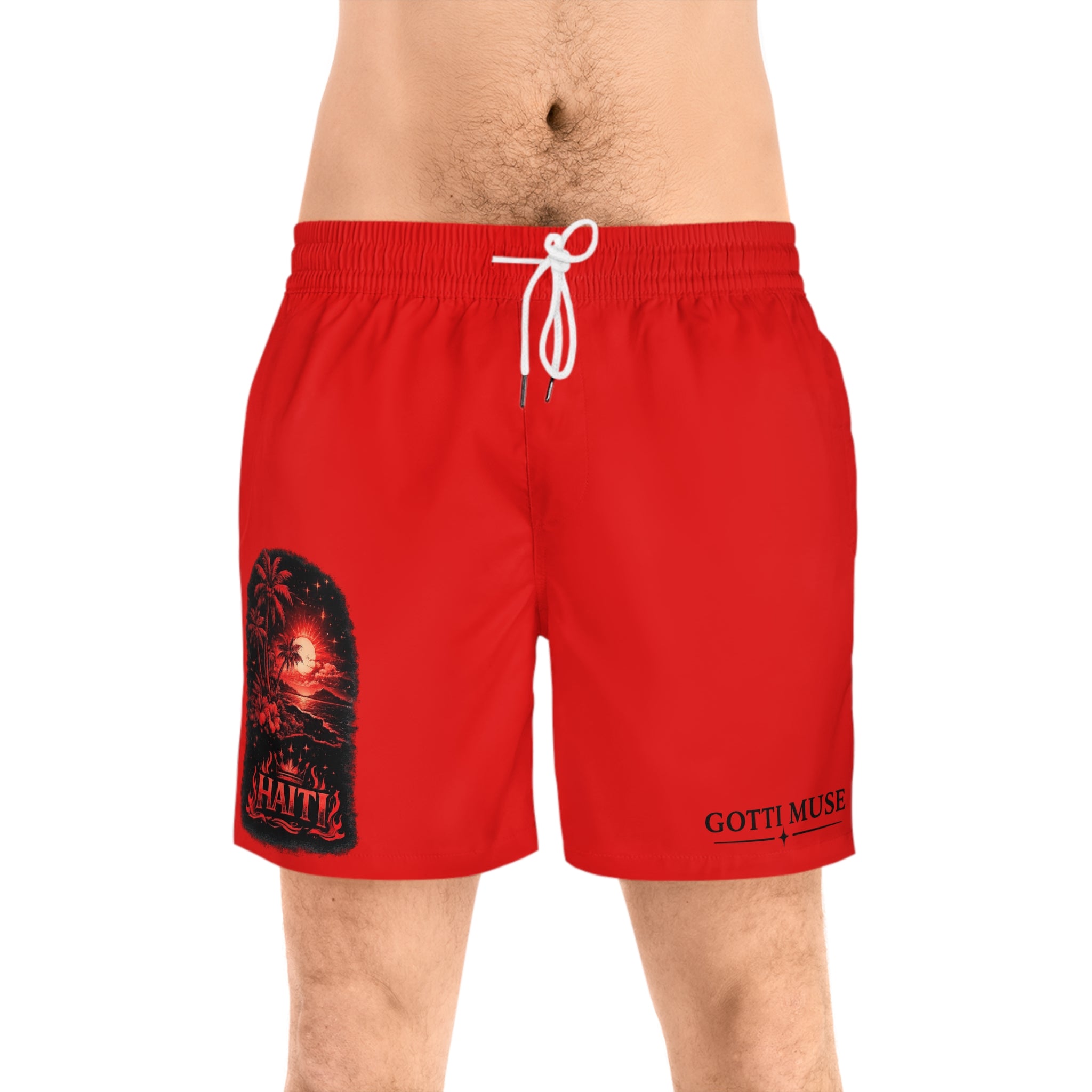 Men's Mid-Length Swim Shorts (AOP)