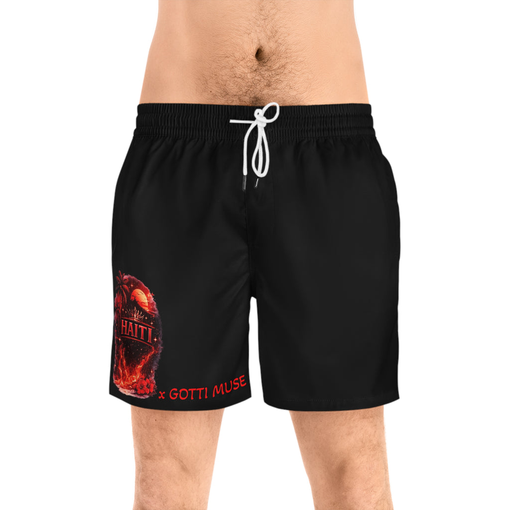 Men's Mid-Length Swim Shorts (AOP)