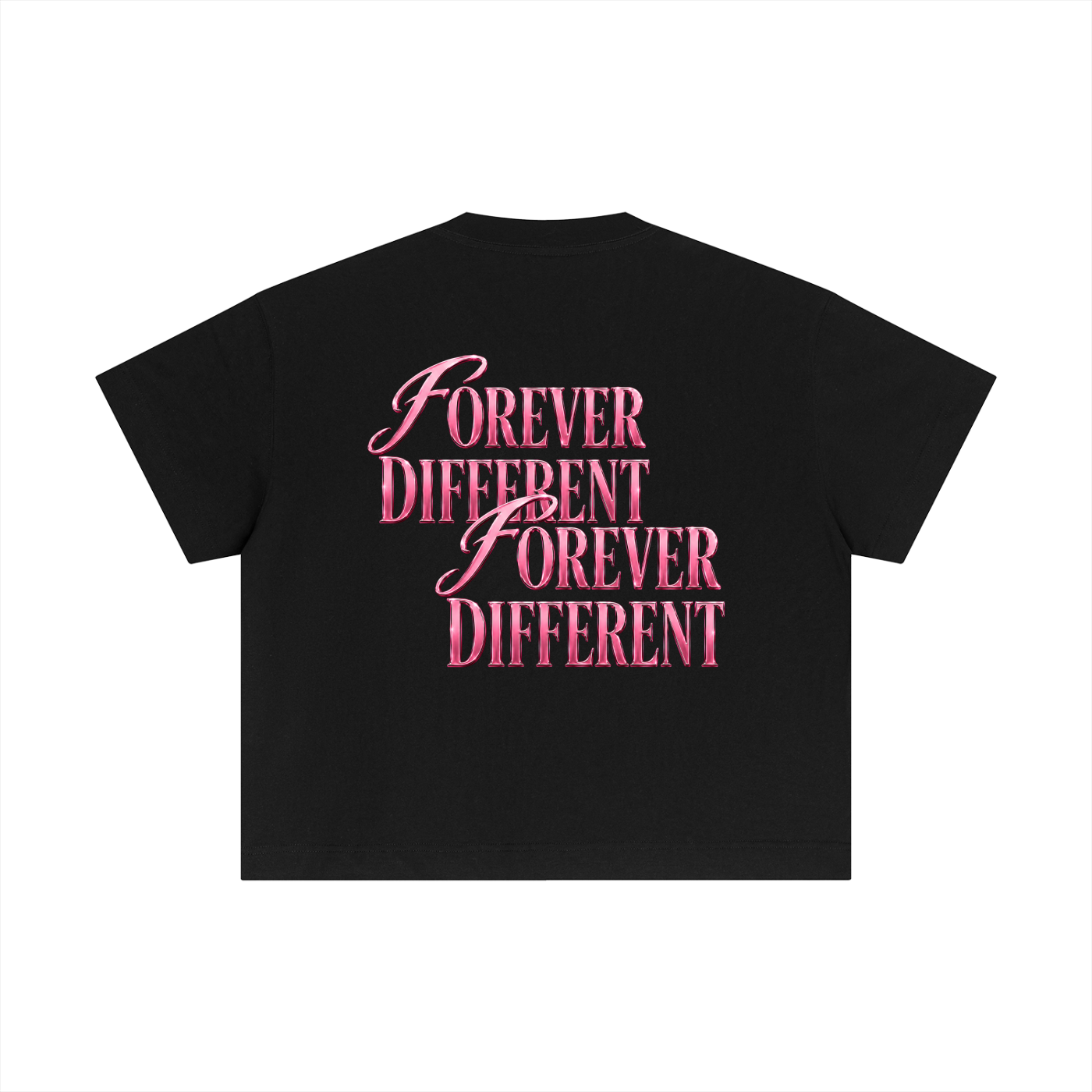 Essential Cotton Boxy " double forever different" T-Shirt