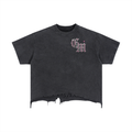 Vintage Wash Boxy Distressed Hem T-Shirt