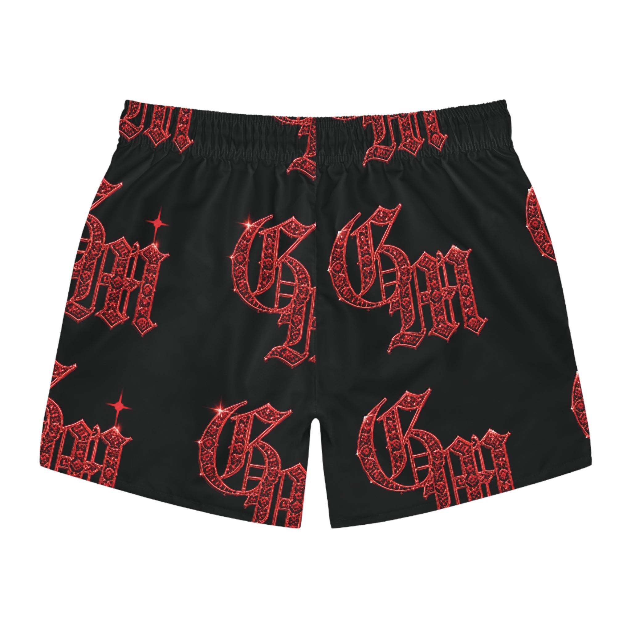 Gothic Red GM Pattern Swim Trunks